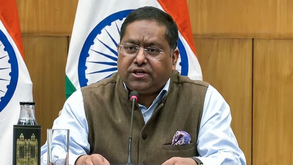 ভারতের পররাষ্ট্র মন্ত্রণালয়ের মুখপাত্র রণধীর জয়সওয়াল। ছবি: সংগৃহীত