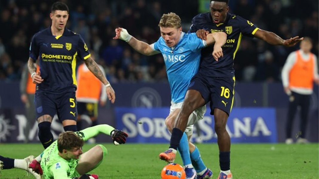 পার্মার বিপক্ষে ড্র করে নাপোলি। ছবি: এপি