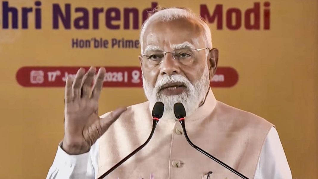 আজ শনিবার (১৭ জানুয়ারি) পশ্চিমবঙ্গের মালদায় এক জনসভায় ভাষণ দেন ভারতের প্রধানমন্ত্রী নরেন্দ্র মোদি।