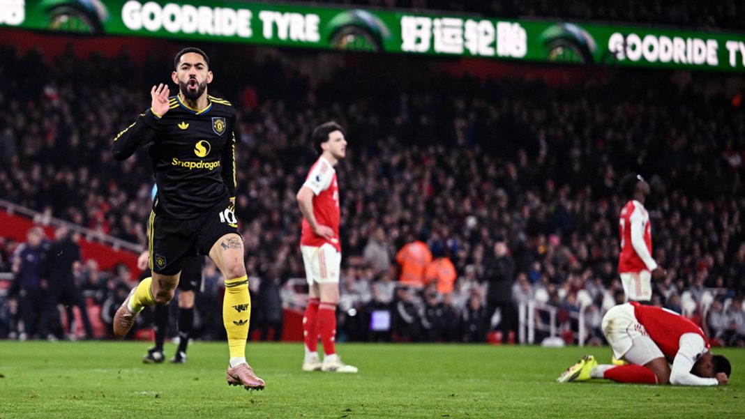 কুনিয়ার শেষ মুহূর্তের গোলে জয় পেল ইউনাইটেড। ছবি: রয়টার্স