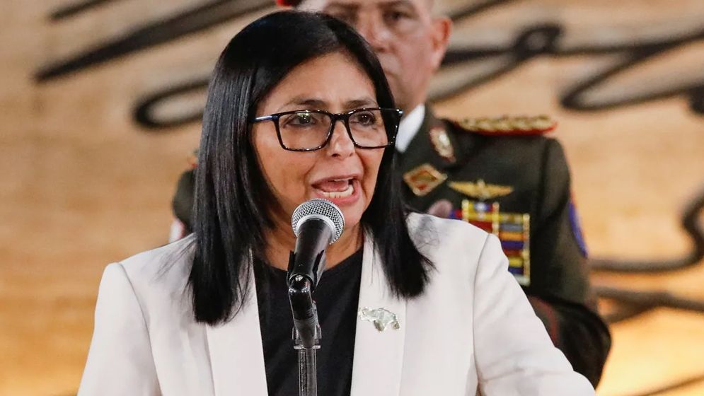 ভেনেজুয়েলার অন্তর্বর্তীকালীন প্রেসিডেন্ট ডেলসি রদ্রিগেজ। ছবি: সংগৃহীত