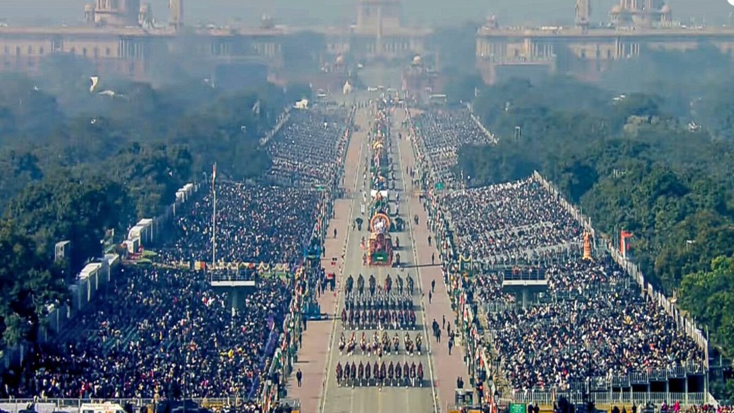 ৭৭ তম প্রজাতন্ত্র দিবসে ব্রহ্মোস এবং আকাশ অস্ত্রব্যবস্থাসহ জমকালো সামরিক দক্ষতার প্রদর্শন করে ভারত। ছবি: সংগৃহীত
