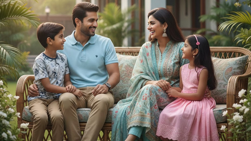 আপনার সন্তান যেন নিশ্চিত থাকে, যেকোনো সমস্যা বা অনুভূতি নিয়ে সে আপনার কাছে আসতে পারে। ছবি: এআই দিয়ে তৈরি