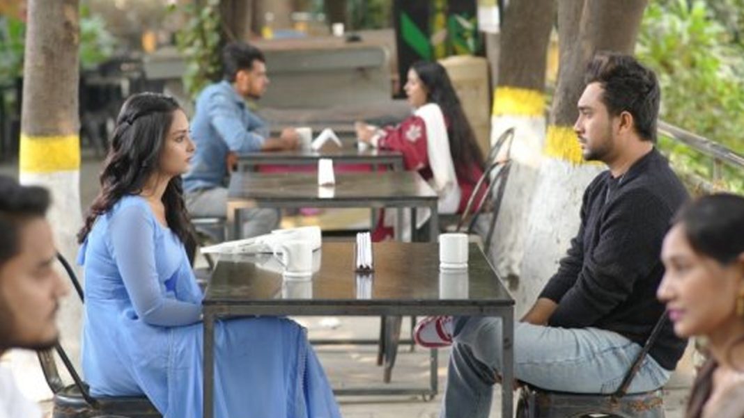 ‘যে কথা হয়নি বলা’ নাটকের দৃশ্যে নীহা ও জোভান। ছবি: সংগৃহীত